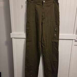 Fashion Nova Womens Olive Green Cargo Pants